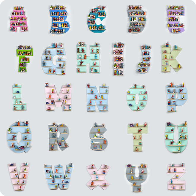 Tonie-Regal-Buchstaben