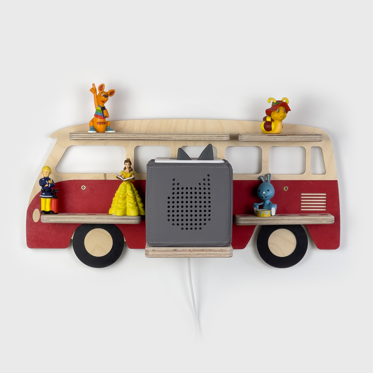 VW-T1-Bulli-Tonieregal-Rot